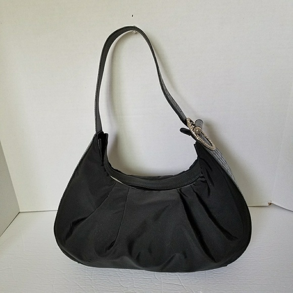 Brighton Nylon and Leather Shoulder Bag - Picture 1 of 8